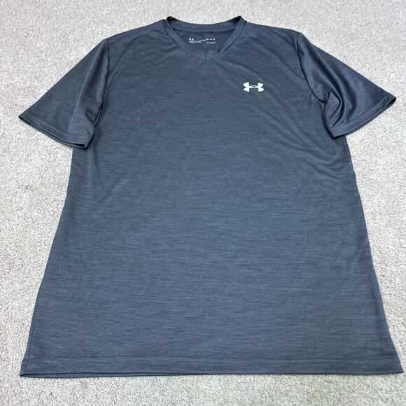 Under Armour T-Shirt Men’s Gray Short Sleeve Size Medium Loose - Picture 7 of 10